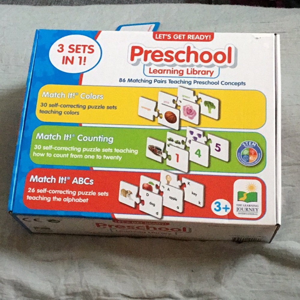 Preschool Learning Library - Colorful Educational Toy Set